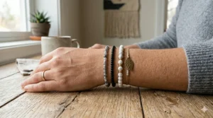 Simple and delicate beaded friendship bracelets for adults using monochromatic seed beads and a thin cord layout.
