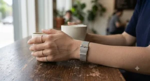 Durable tarnish-resistant stainless steel mesh bracelet for women with a smooth metallic texture.