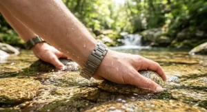 Corrosion resistant waterproof titanium bracelet perfect for active lifestyles and metal sensitivities
